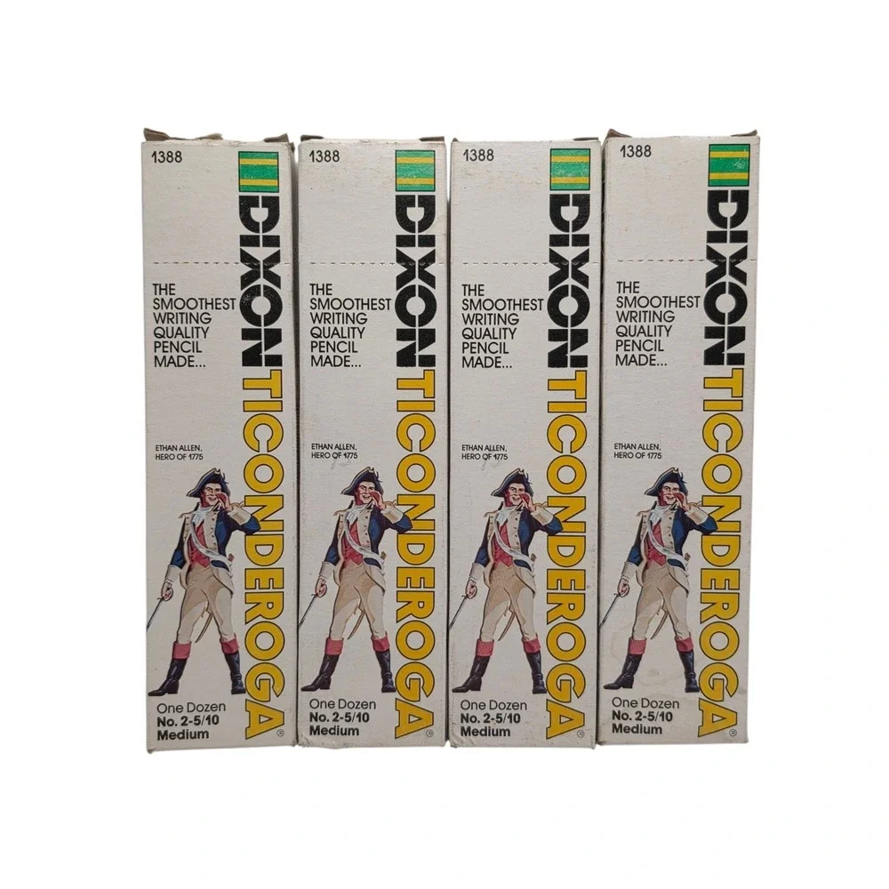 Vintage Dixon Ticonderoga Pencils 1388 Medium Lot Of 47 New